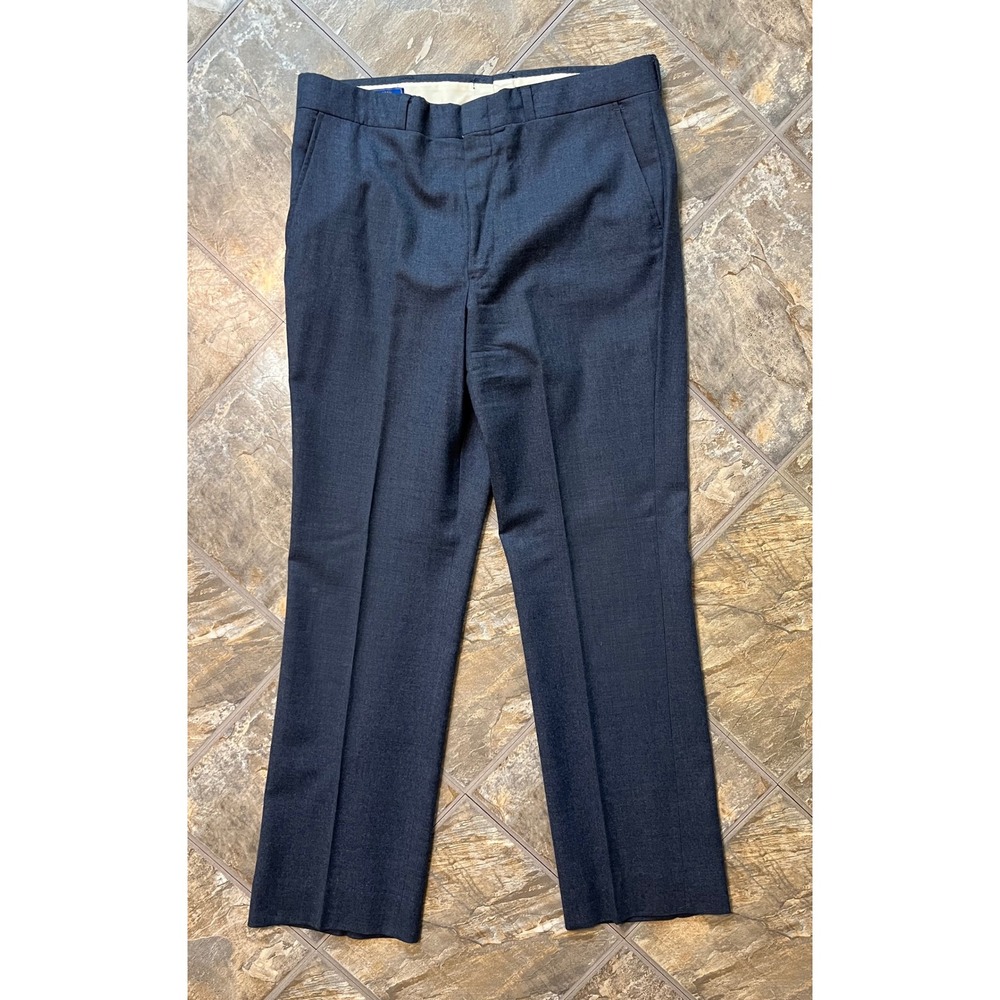 Pendleton Dress Pants Mens 36x33 Gray Vintage Wool Hemmed Altered